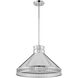 Seagram 3 Light 20 inch Polished Nickel Pendant Ceiling Light