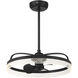 Lyria 14 inch Matte Black with Black Blades Fan D'Lier