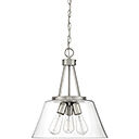 Calhoun 3 Light 15 inch Satin Nickel Pendant Ceiling Light, Essentials