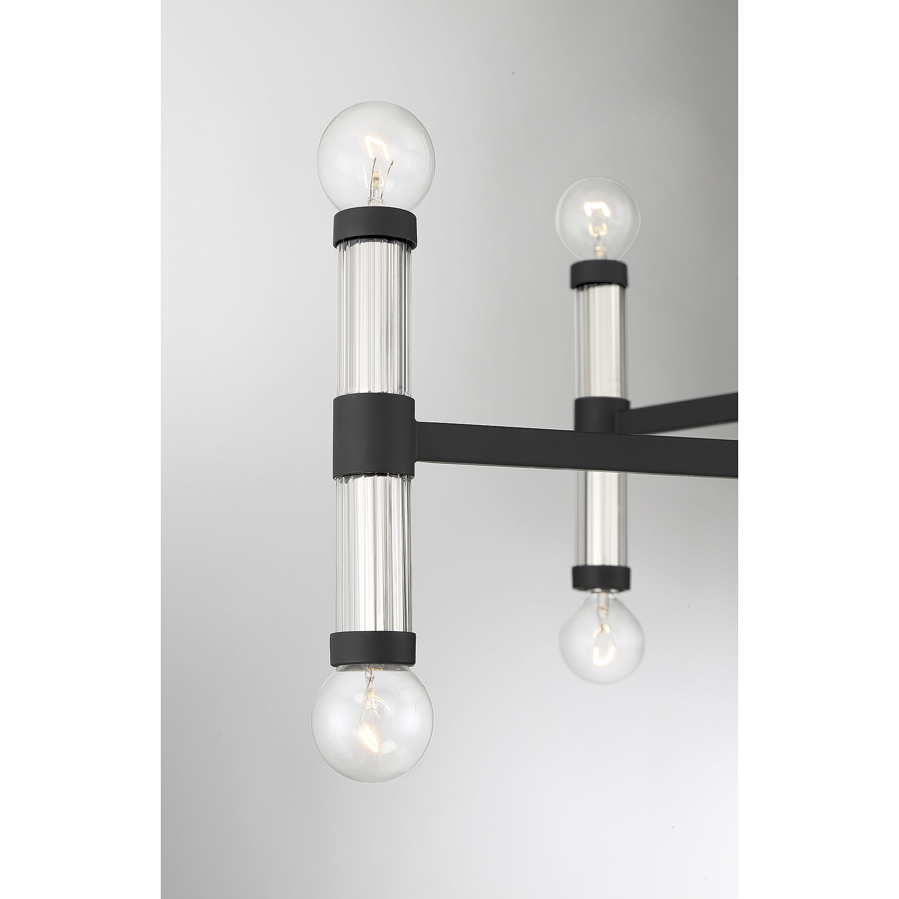 Kingsburg 12 Light 32 inch Matte Black Chandelier Ceiling Light