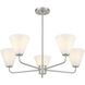 Blair 5 Light 30 inch Satin Nickel Chandelier Ceiling Light