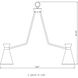 Lamar 5 Light 30 inch White with Warm Brass Chandelier Ceiling Light in White/Warm Brass