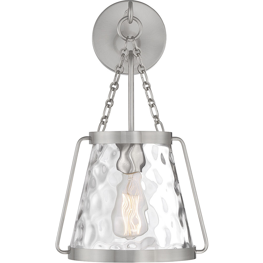 Crawford 1 Light 10 inch Satin Nickel Wall Sconce Wall Light