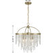 Jeanette 4 Light 20 inch Noble Brass Chandelier Ceiling Light