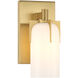 Caldwell 1 Light 4.75 inch Warm Brass Bathroom Vanity Light Wall Light