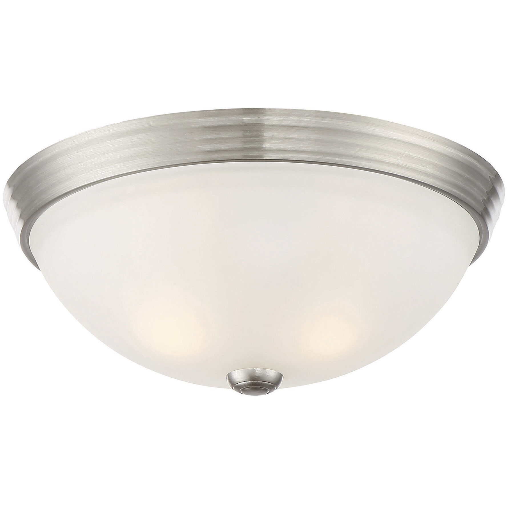 Stella 2 Light 13 inch Satin Nickel Flush Mount Ceiling Light, Essentials