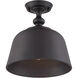 Berg 1 Light 12 inch English Bronze Semi-Flush Ceiling Light, Essentials