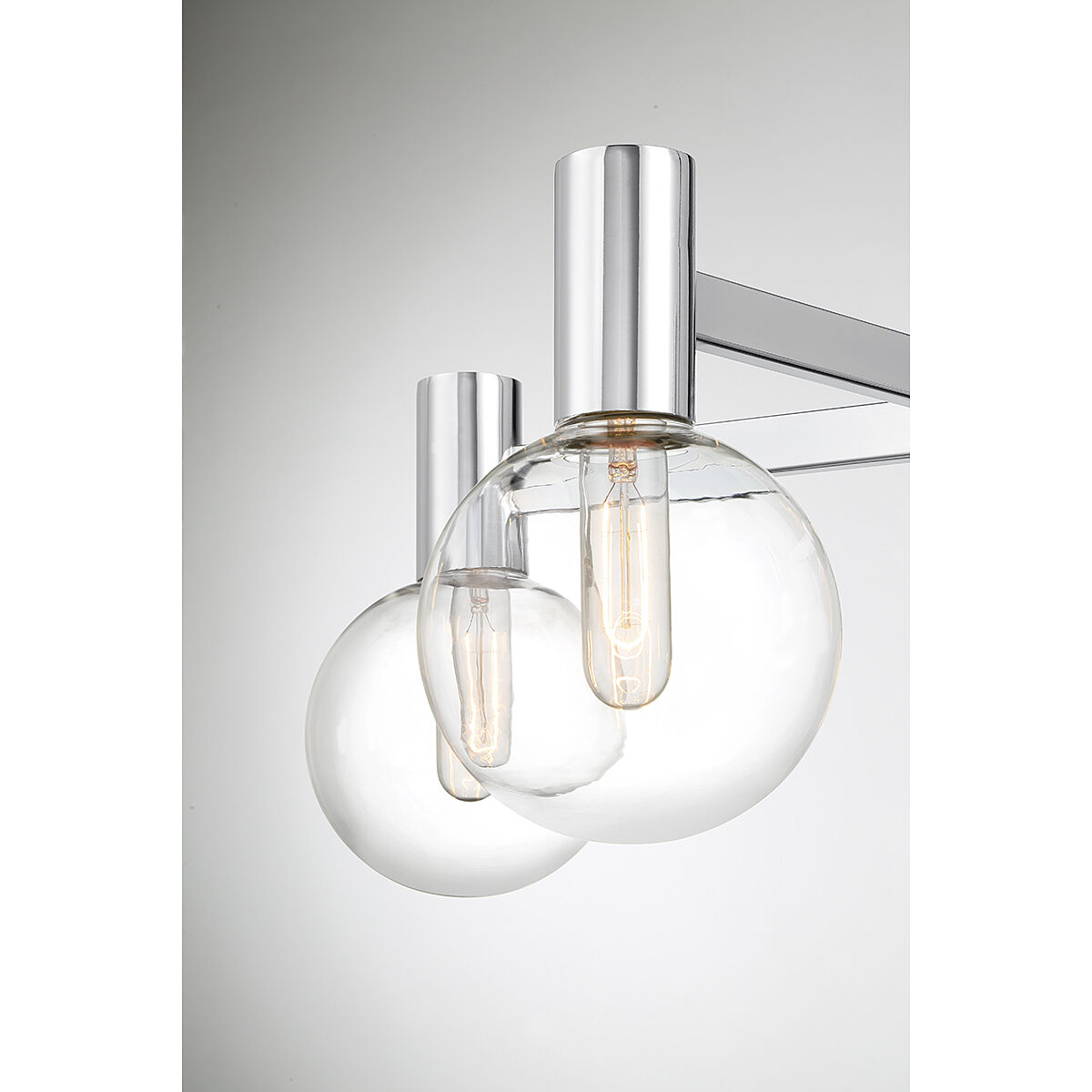 Wright 5 Light 28 inch Polished Chrome Chandelier Ceiling Light