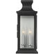Brooke 2 Light 20 inch Matte Black Outdoor Wall Lantern