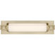 Parker LED 18 inch Noble Brass Bathroom Vanity Light Wall Light