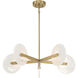 Ainslie LED 30 inch Warm Brass Chandelier Ceiling Light
