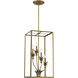 Strathmore 4 Light 15 inch Antique Patina Pendant Ceiling Light