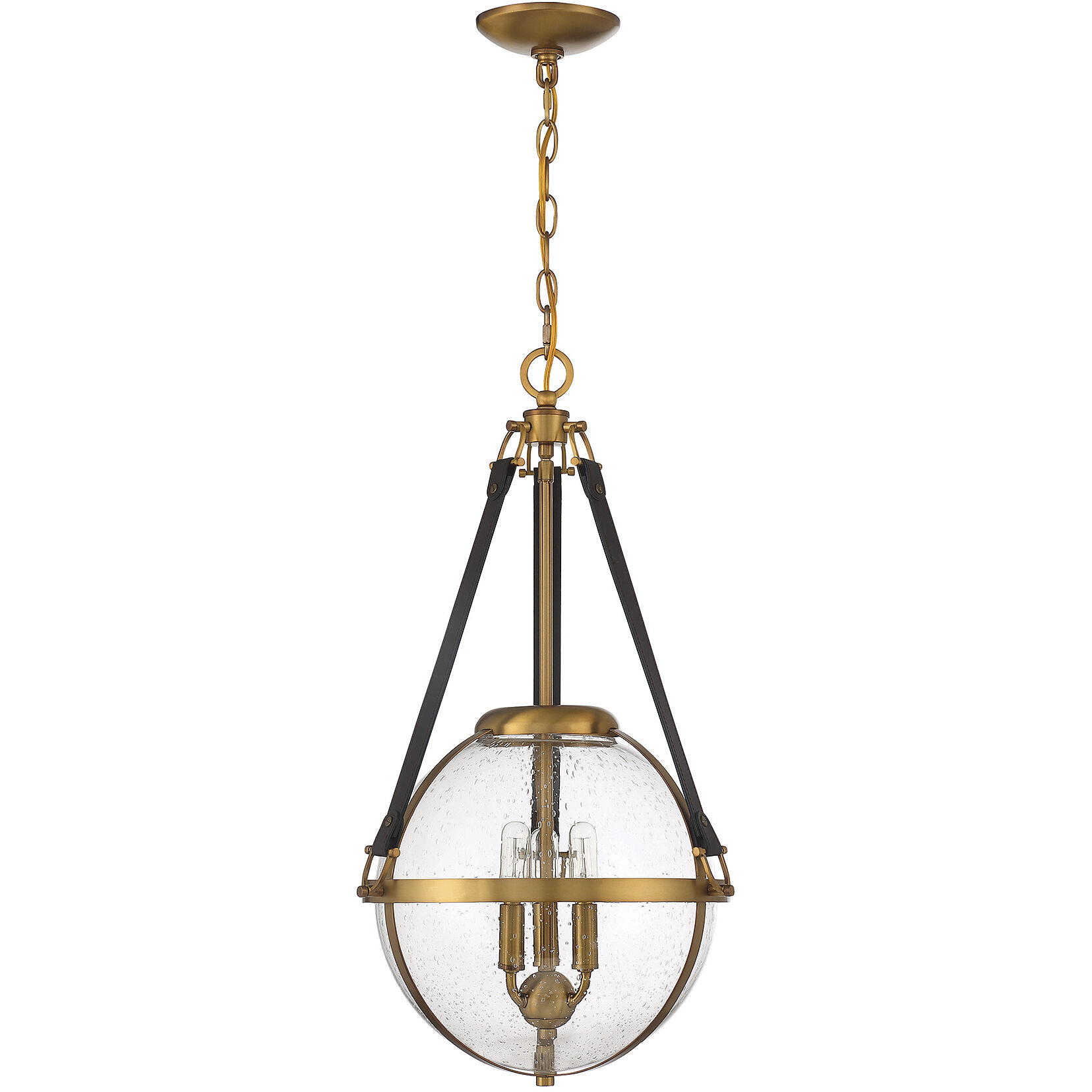 Bozeman 3 Light 14 inch Warm Brass Pendant Ceiling Light