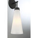 Brevard 1 Light 5.5 inch Matte Black Wall Sconce Wall Light, Lighting One