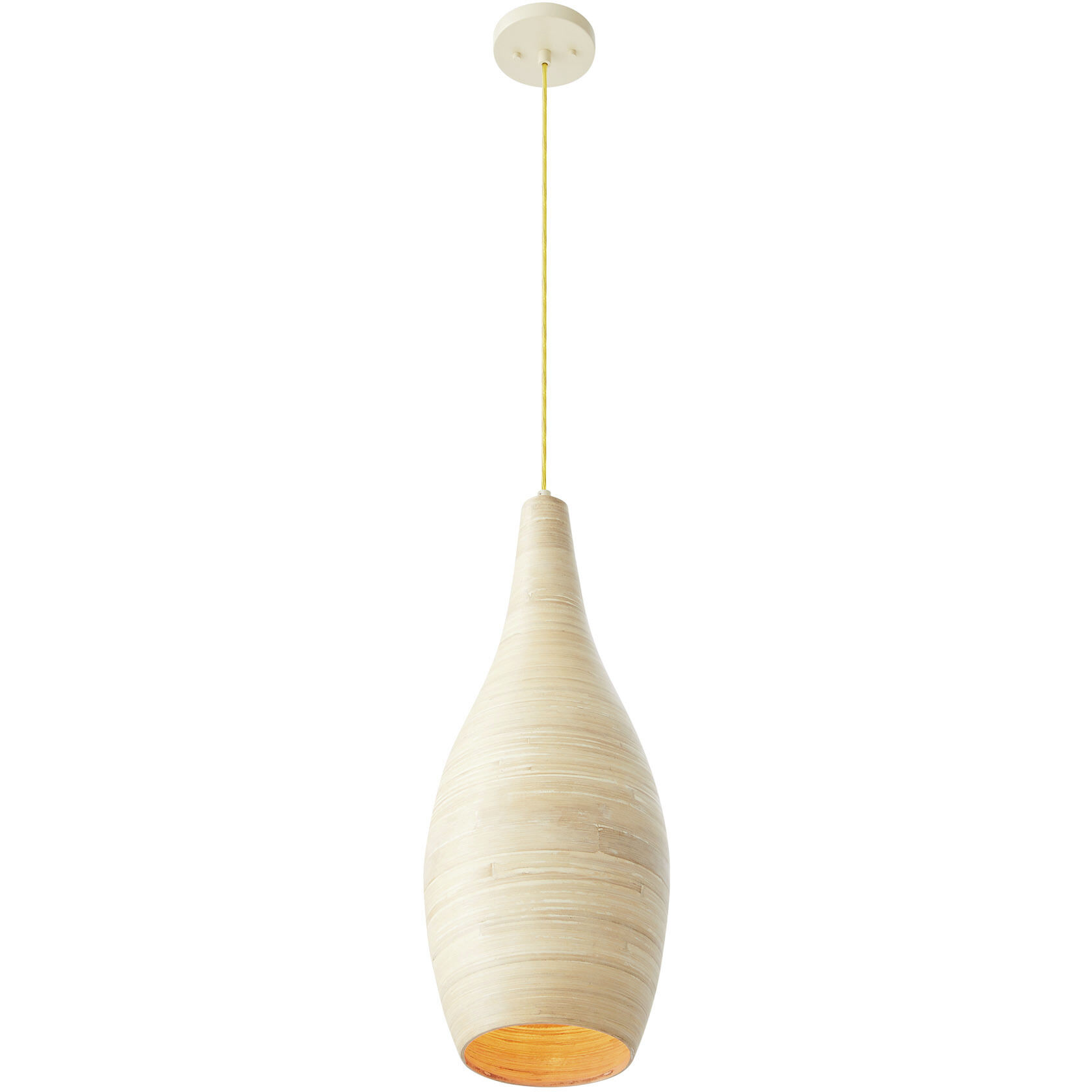 Jean 1 Light 10 inch Natural Bamboo Pendant Ceiling Light