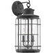 Fletcher 3 Light 21 inch Oxidized Black Outdoor Wall Lantern