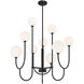 Chester 9 Light 30 inch Matte Black Chandelier Ceiling Light