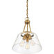 Calhoun 3 Light 15 inch Warm Brass Pendant Ceiling Light, Essentials