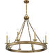 Seville 8 Light 34 inch Warm Brass Chandelier Ceiling Light, Essentials