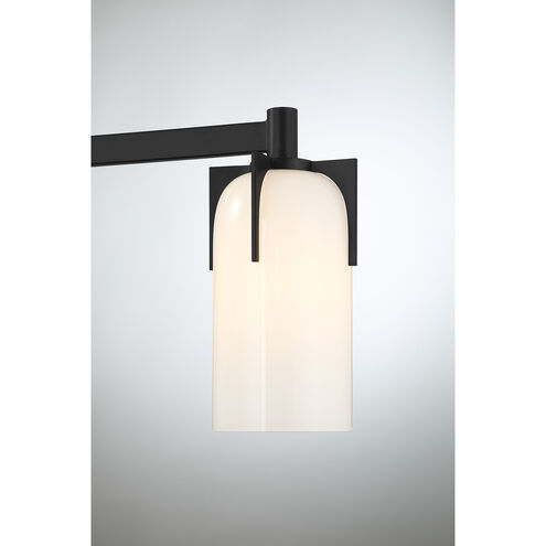 Caldwell 3 Light 24 inch Black Bathroom Vanity Light Wall Light