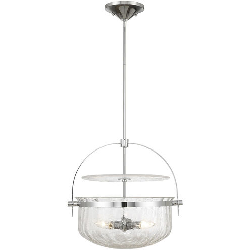Denmar 4 Light 18 inch Polished Chrome Covertible SemiFlush Ceiling Light