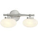 Barrow 2 Light 17 inch Satin Nickel Bathroom Vanity Light Wall Light