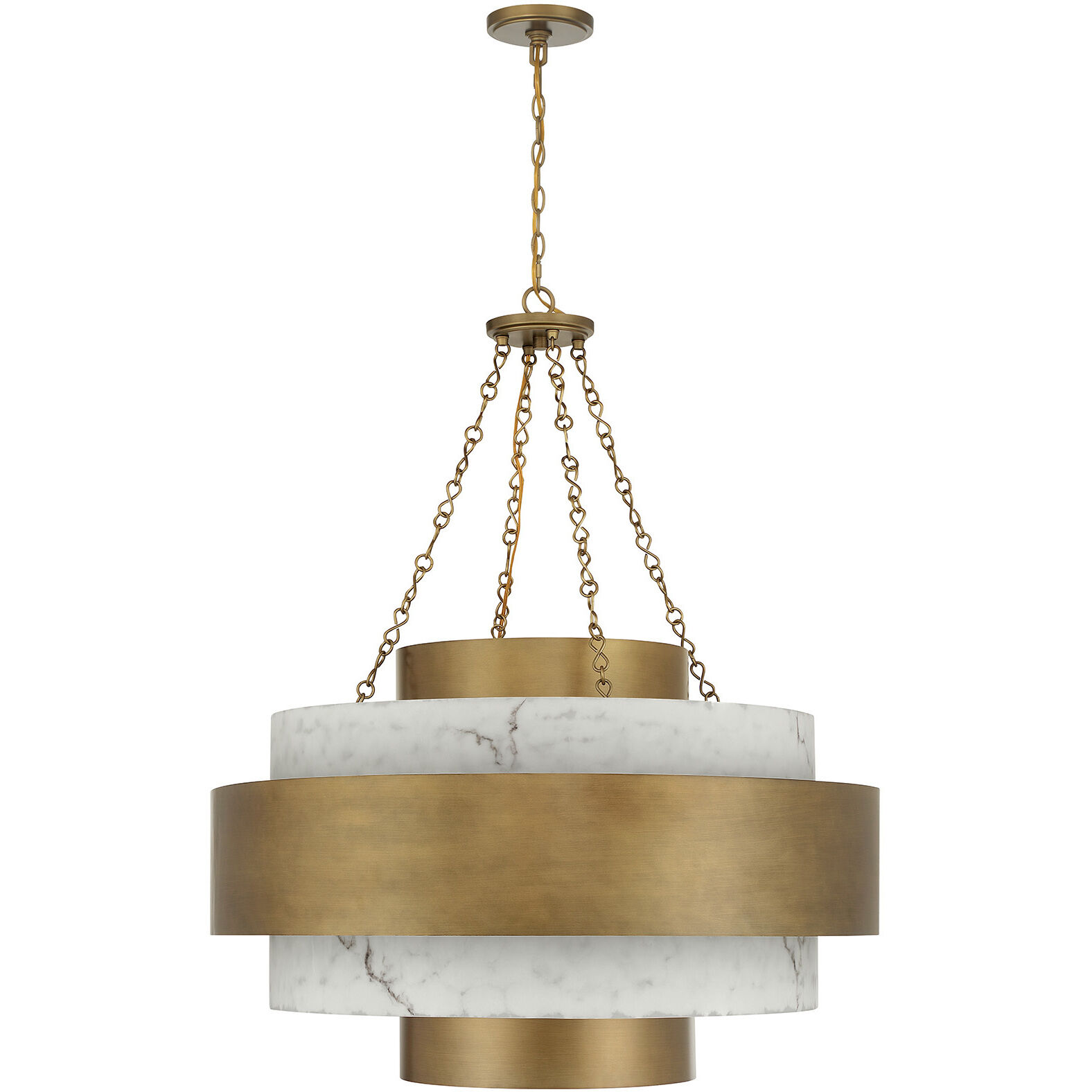 Davenport 8 Light 36 inch Antique Patina Pendant Ceiling Light
