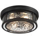 Ashton 4 Light 20 inch Matte Black Flush Mount Ceiling Light, Lighting One