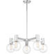 Wright 5 Light 28 inch Polished Chrome Chandelier Ceiling Light