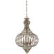 Ashford 4 Light 19 inch Aged Wood Chandelier Ceiling Light