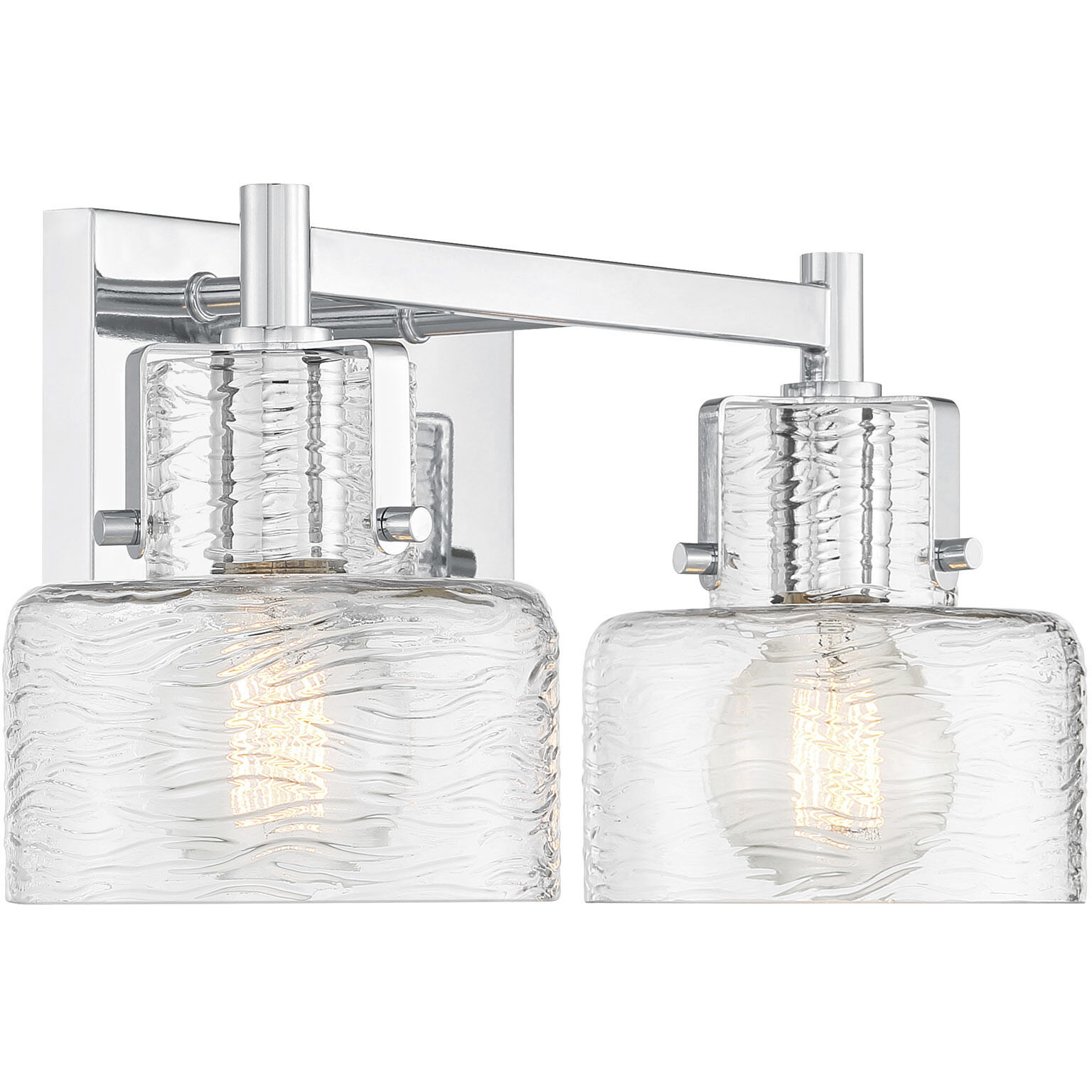 Dover 2 Light 17 inch Chrome Bathroom Vanity Light Wall Light