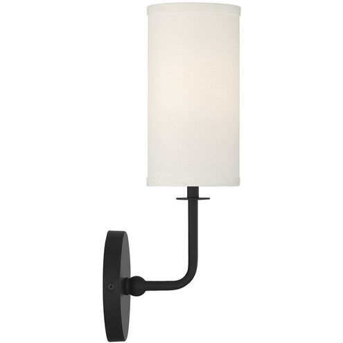 Powell 1 Light 5 inch Matte Black Wall Sconce Wall Light, Essentials