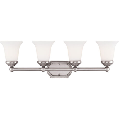 Brannon 4 Light 28 inch Pewter Bath Bar Wall Light