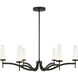 Butler LED 40 inch Mediterranean Bronze Chandelier Ceiling Light