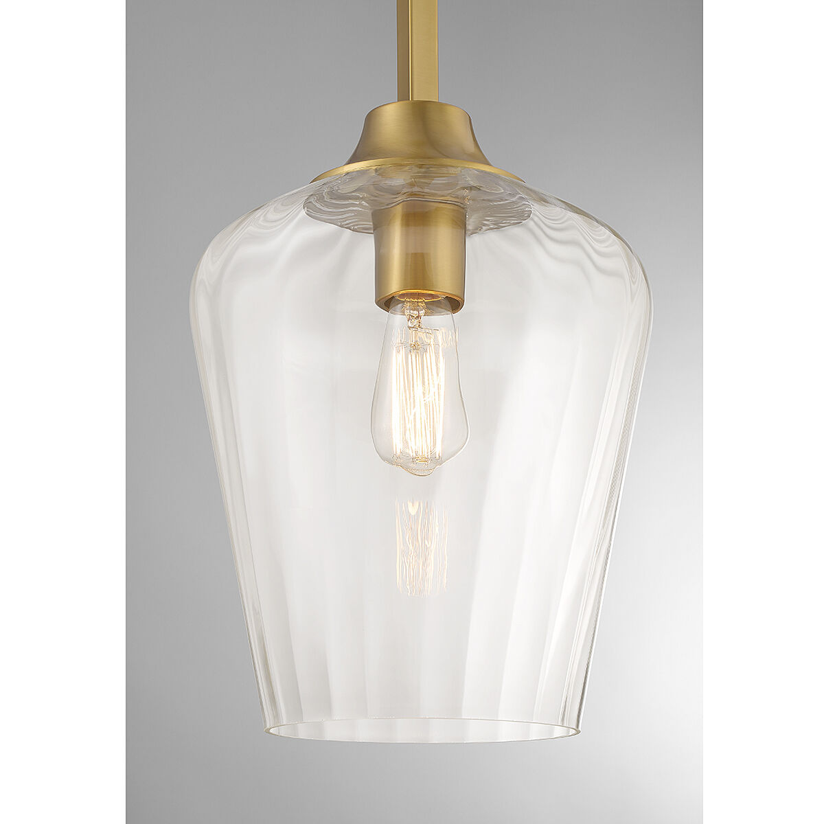 Carlton 1 Light 11 inch Warm Brass Pendant Ceiling Light, Essentials