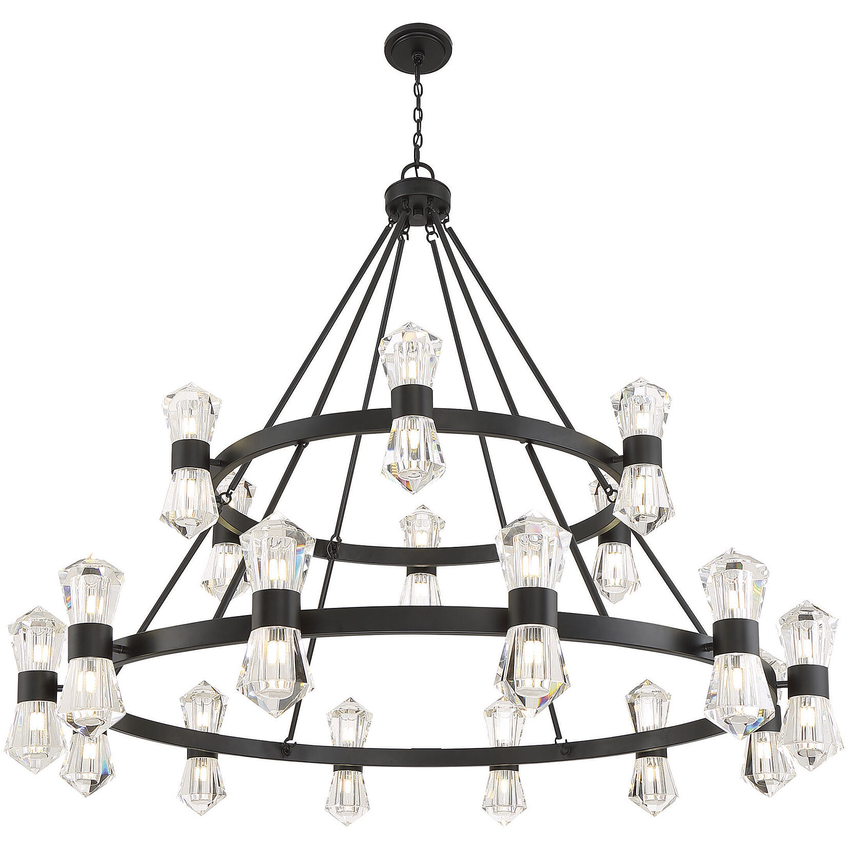 Dryden LED 60 inch Matte Black Chandelier Ceiling Light