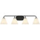 Blair 4 Light 35 inch Black Bath Wall Light