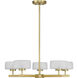Falster LED 26 inch Warm Brass Chandelier Ceiling Light