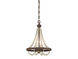 Mallory 2 Light 12 inch Fossil Stone Pendant Ceiling Light