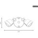 Stella LED 4.13 inch Matte Black Double Flood Light
