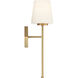 Conover 1 Light 5.5 inch Warm Brass Wall Sconce Wall Light, Lighting One