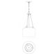 Akron 3 Light 12 inch Polished Nickel Pendant Ceiling Light