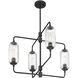 Holton 4 Light 26 inch Matte Black Chandelier Ceiling Light