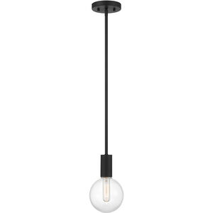 Wright 1 Light 5.75 inch Matte Black Mini-Pendant Ceiling Light