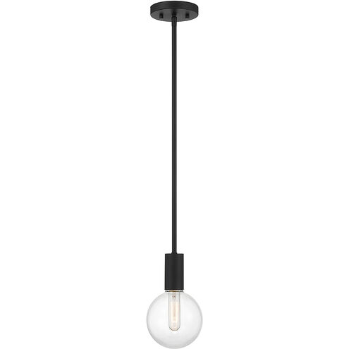 Wright 1 Light 5.75 inch Matte Black Mini-Pendant Ceiling Light