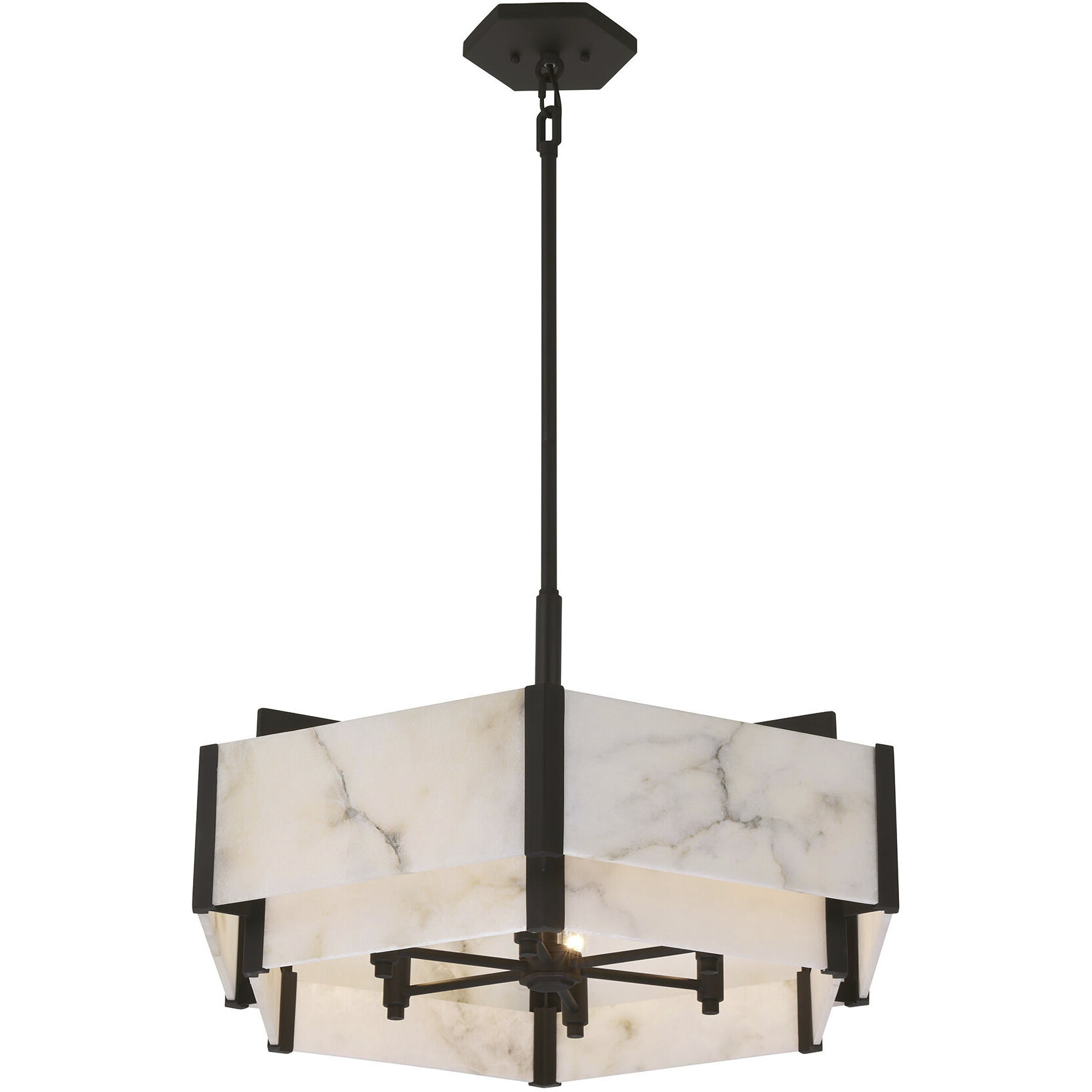 Orleans 6 Light 24.28 inch Black Cashmere Pendant Ceiling Light