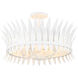 Ensley 4 Light 20 inch Bisque White Semi-Flush Ceiling Light