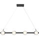 Biscayne LED 40 inch Matte Black Linear Chandelier Ceiling Light