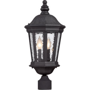Hampden 2 Light 15 inch Black Outdoor Post Lantern