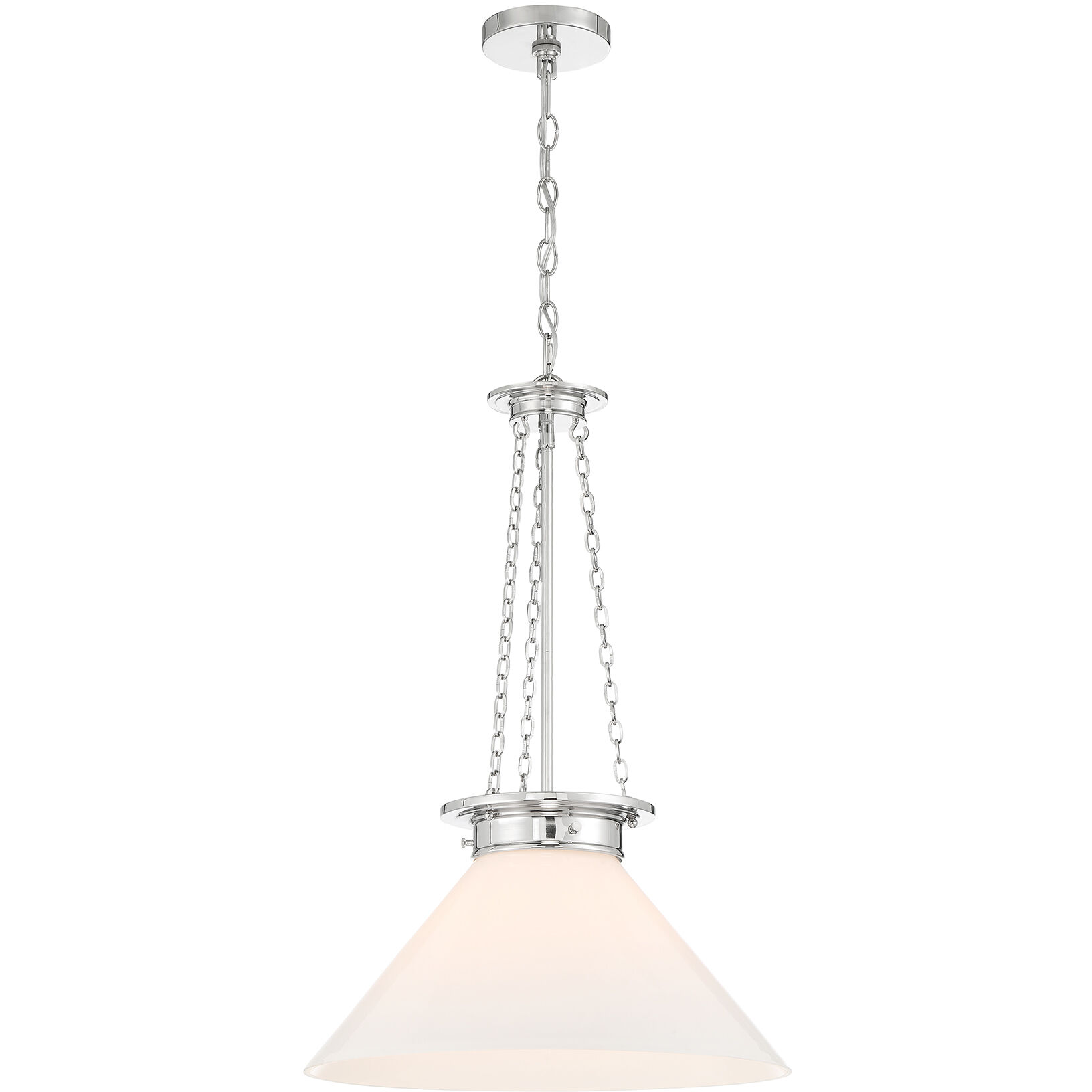 Myers 1 Light 18 inch Polished Nickel Pendant Ceiling Light